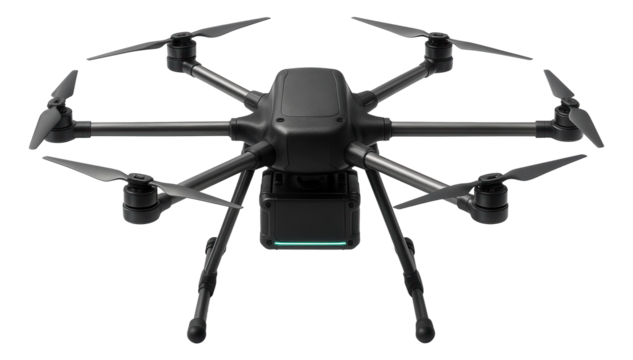 Hexacopter with a modular payload system and retractable landing gear