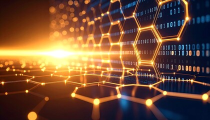 Digital honeycomb network with binary code