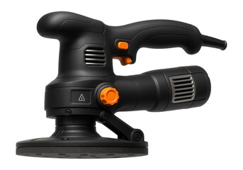 High-powered wall sander with a reinforced sanding pad and cooling vents for intensive use in commercial property developments