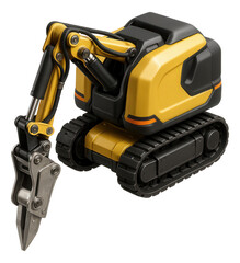 Fototapeta premium Demolition robot with compact body and interchangeable hydraulic tools