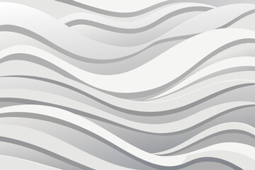 Abstract White and Gray Wavy Lines Background for Modern Design Projects