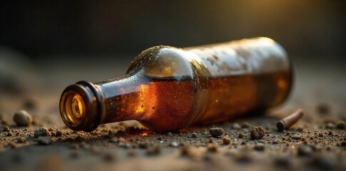 Empty Beer Bottle A Symbol of Alcoholisms Destructive Isolation and Emptiness