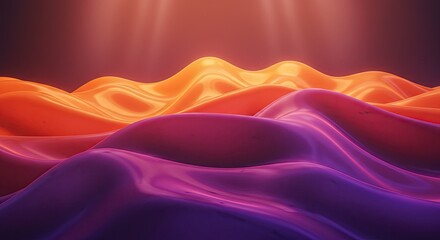 Surreal Tie Dye Silk Landscape Background