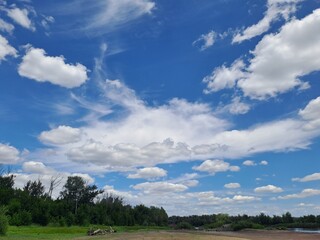 landscape with clouds