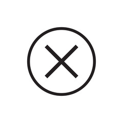 Fototapeta premium Crossmark Icon.