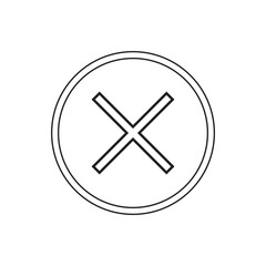 Fototapeta premium Crossmark Icon.