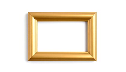 Gold picture frame, empty