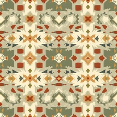 Tribal Pattern Texture: A visually rich, intricate texture with ethnic inspiration featuring geometric shapes, earthy tones, offering a unique design element for various applications.