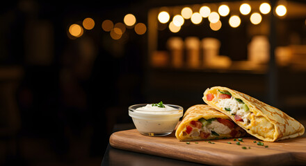 Savory Crepes Food Photography Delicious Street Food Banner