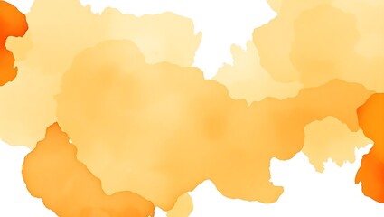 Obraz premium Watercolor painting in shades of orange and yellow creating a soft and abstract background effect