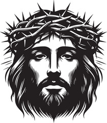 Jesus Christ with Crown of Thorns Religious Art