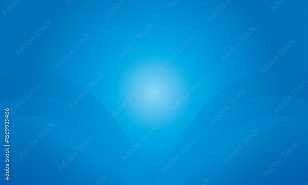 Poster abstract blue background with glowing curved lines and soft light for modern design