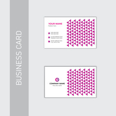 Minimalist modern creative business card design template.