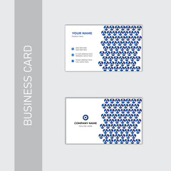 Modern business card design template.