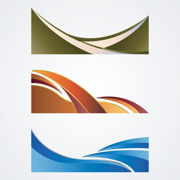 flyer bottom design vector template 