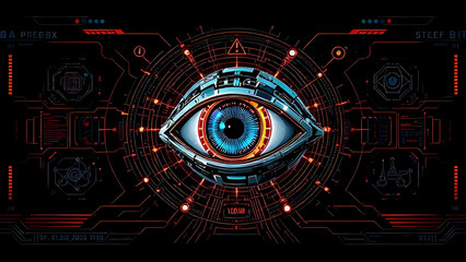 Surveillance AI Eye Monitoring Network