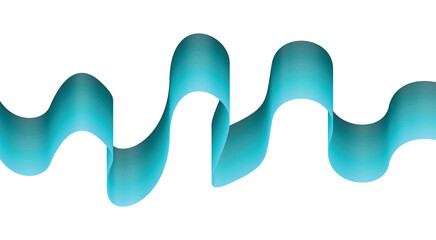 Blend Flowing Cyan Curved Smooth Abstract Background Design Vector Illustration
