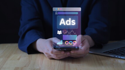 content related to digital business, marketing tools, branding, and online commerce growth.

 online selling and digital advertising, where businesses promote products or services using internet 