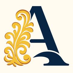 Modern Letter A Logo Design Minimalist Abstract Branding Symbol with Thread Inspired Style for Professional Identity Use
