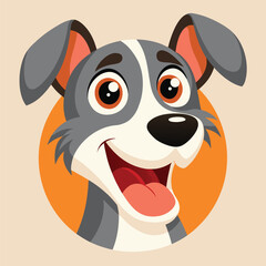 funny dog smile face