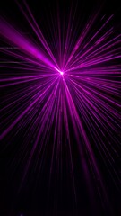 Abstract purple light burst on dark background
