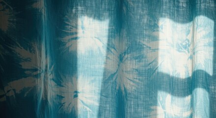 Ethereal Blue Watercolor Tie Dye Linen