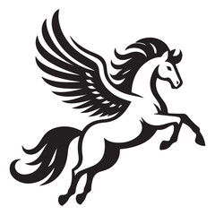 Pegasus mythological winged horse vector image