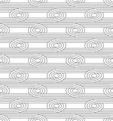  Vector seamless pattern . Modern geometric background with intersecting stripes.