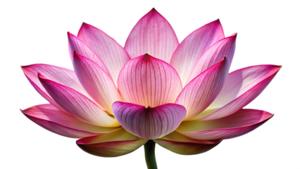 nature lotus flower  isolated on white background,png,ai generated.