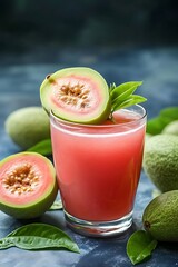 Guava Juice Drink Refreshing Tropical.