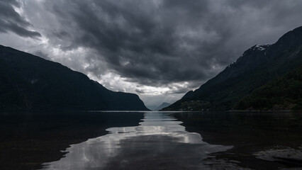 Lustrafjord or Lusterfjord in Norway 16x9