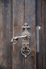 Zabytkowa klamka do drzwi