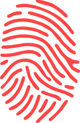 vector style finger print design 