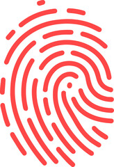 vector style finger print design 