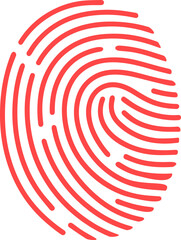 vector style finger print design 