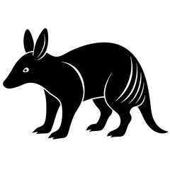 kangaroo silhouette vector