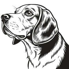 Cute Adorable Dog  Clipart – Hand Drawn Pet Vector Graphic Design