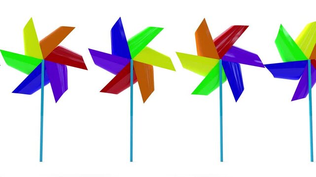 colorful pinwheel animation
