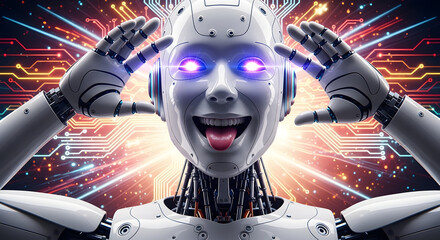 Expressive Robot with Blinking LED Eyes