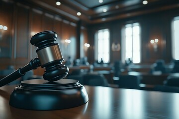 Gavel in Courtroom. (5)