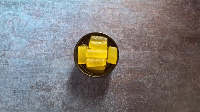 Kesar Angoori Petha Indian traditional sweet