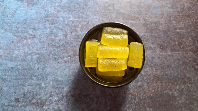 Kesar Angoori Petha Indian traditional sweet