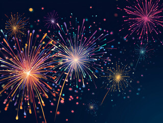 Naklejka premium Sparkler and firework safety vector guide