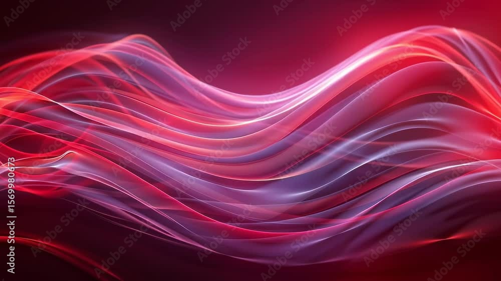 Poster flowing red and purple abstract background. digital wavy lines and curves. energy and dynamic moveme
