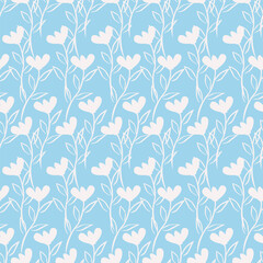 Fototapeta premium cute flower pattern image for fabric textile or wall decoration