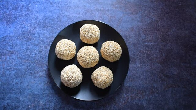 Rajgira Laddu Indian traditional sweet made from amaranth seeds