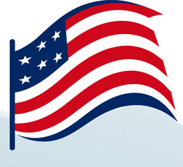 Obraz premium Flag of united states of America. Flag of USA.