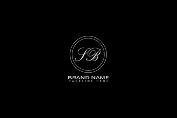 SB Letter Logo Design – Elegant Minimal Monogram for Luxury Brand Identity