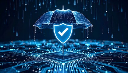 Digital umbrella shield over circuit board