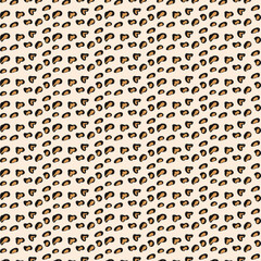 leopard print pattern Vector Art Illustration, Repeating pattern of seeds on a diagonal